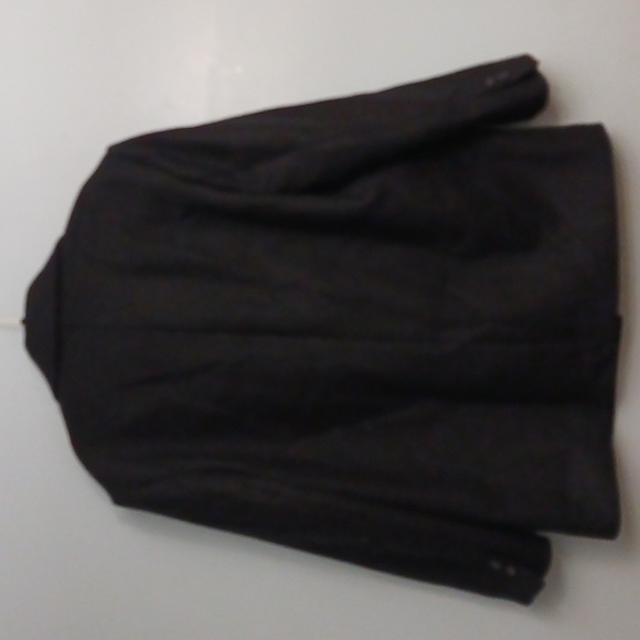 Zara size XLarge women's black wool blend coat. - Picture 7 of 17